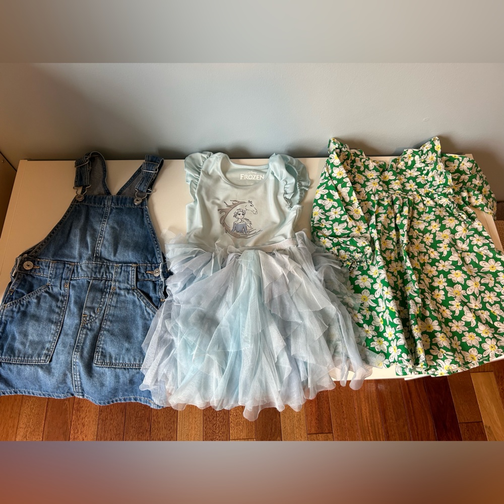 3 toddler Dresses T2 -T3